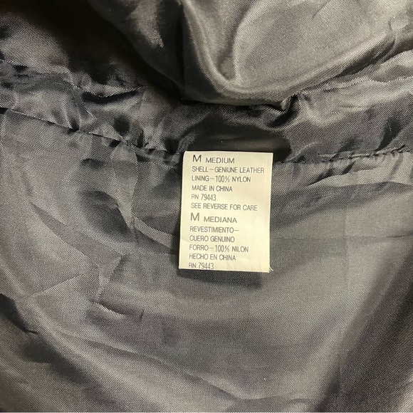 Learsi Leather Vest Men's Size Medium Red Blue Black Vintage Patchwork Lined - Picture 6 of 6